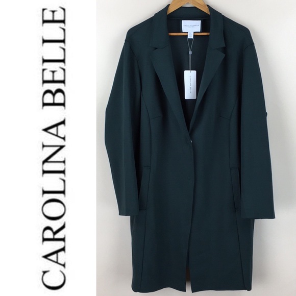 Carolina Belle Jackets & Blazers - Carolina Belle Dark Green Blazer Jacket Coat NWT
